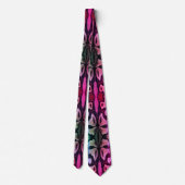 Psychedelic Snake Skin Print Novelty Neck Tie Krawatte (Rückseite)