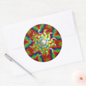 Psychedelic Solar Sun Sticker (Umschlag)