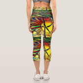Psychedelic Solar und Wind Power Capri Leggings (Rückseite)