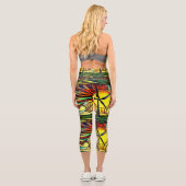 Psychedelic Solar und Wind Power Capri Leggings (Rückseite)