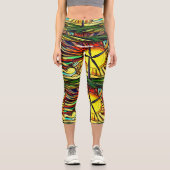 Psychedelic Solar und Wind Power Capri Leggings (Vorderseite)