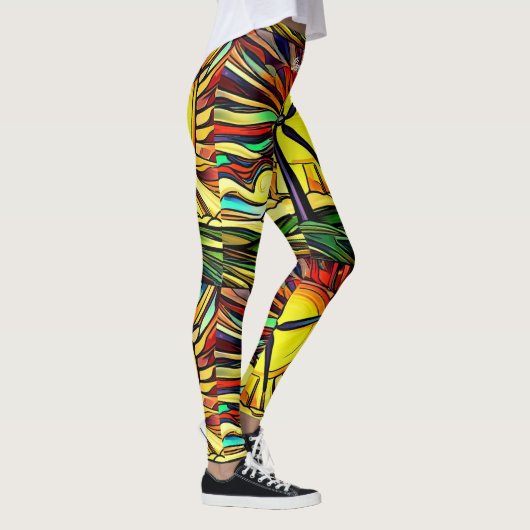 Psychedelic Solar und Wind Power Leggings (Rechts)