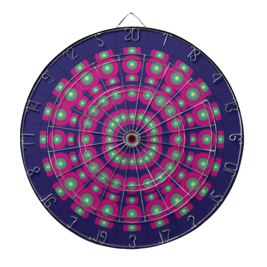 Psychedelic Spheres Dartboard Dartscheibe (vorne)