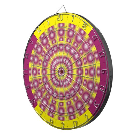 Psychedelic Spheres Dartboard Dartscheibe (Vorderseite rechts)