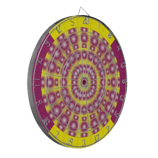 Psychedelic Spheres Dartboard Dartscheibe (Vorderseite Links)