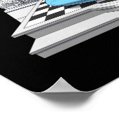 Psychedelic Sphynx Cat Shiva Poster (Ecke)