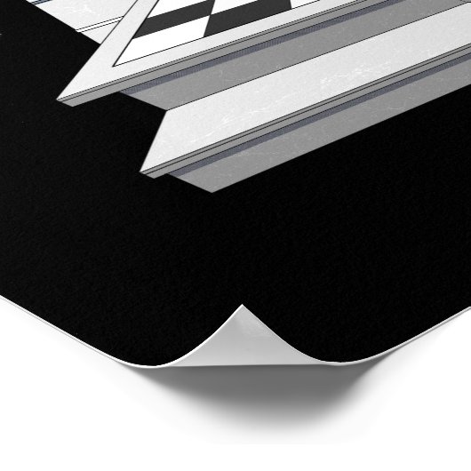 Psychedelic Sphynx Cat Shiva Poster (Ecke)