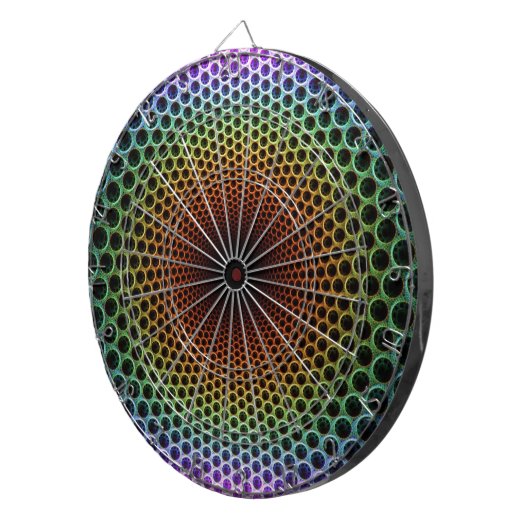 Psychedelic Spiral Dartscheibe (Vorderseite rechts)