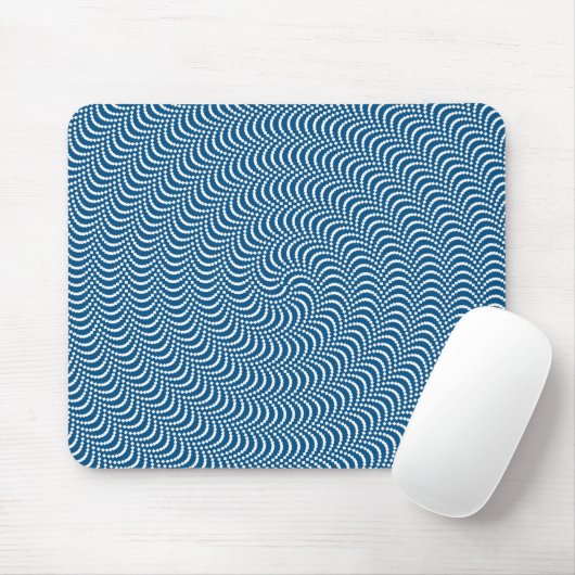 Psychedelic Spiral in Blue Mousepad (Mit Mouse)