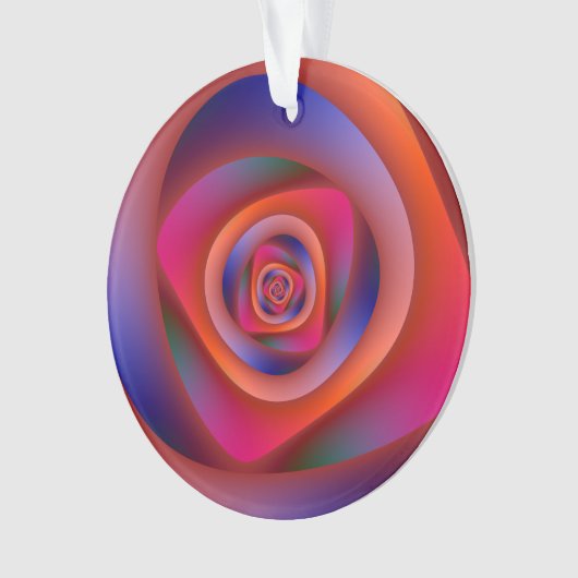 Psychedelic Spiral Labyrinth Ornament (Vorderseite)