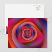 Psychedelic Spiral Labyrinth Post Card Postkarte (Vorne/Hinten)