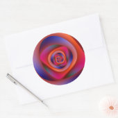 Psychedelic Spiral Labyrinth Round Sticker (Umschlag)