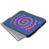 Psychedelic Spiral Laptop Sleeve (Vorne Knopf)