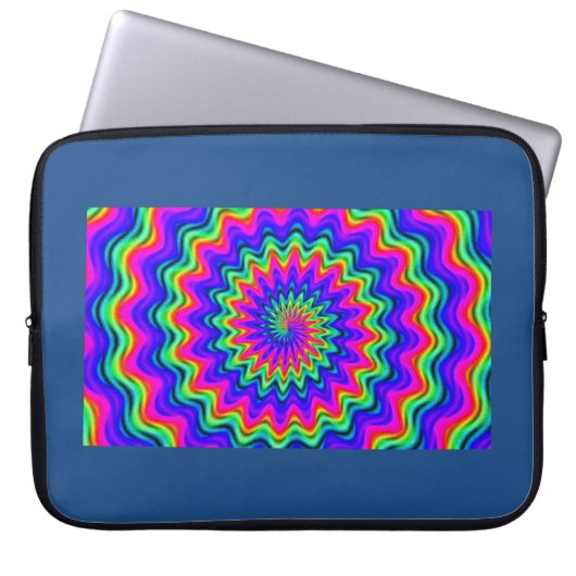 Psychedelic Spiral Laptop Sleeve (Vorderseite)