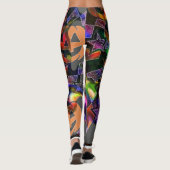Psychedelic Spiral Mosaic Leggings (Rückseite)