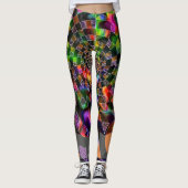 Psychedelic Spiral Mosaic Leggings (Vorderseite)