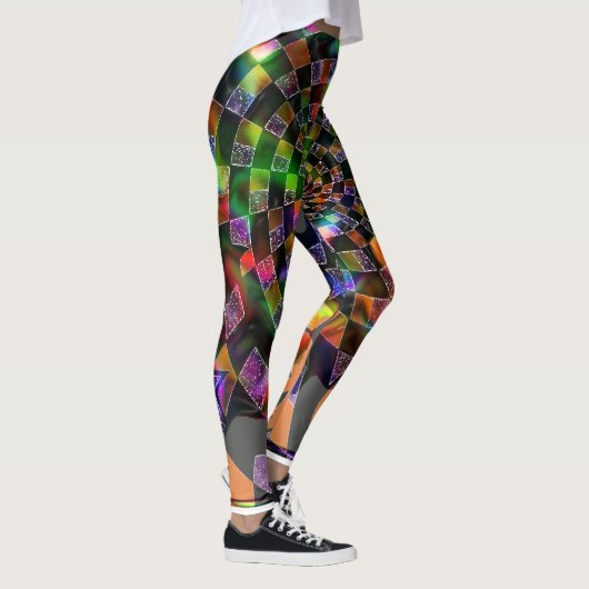 Psychedelic Spiral Mosaic Leggings (Rechts)