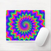 Psychedelic Spiral Mouse Pad Mousepad (Mit Mouse)