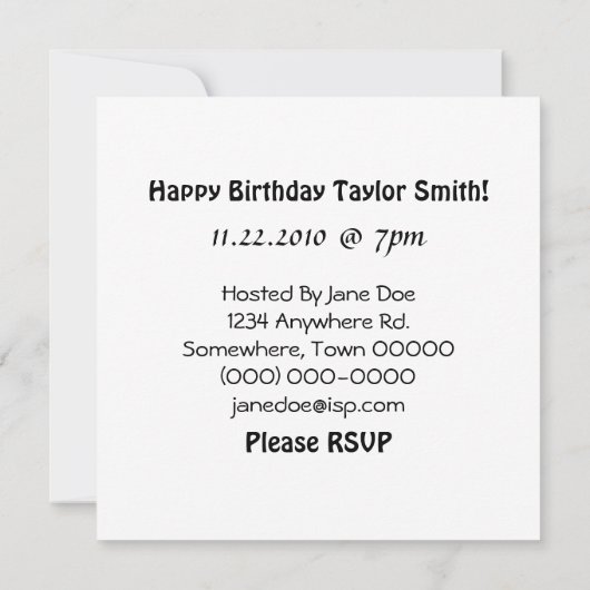 Psychedelic Spiral Neon Decorative Abstrakt Art Einladung (Rückseite)