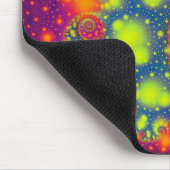 Psychedelic Spiral Neon Decorative Abstrakt Art Mousepad (Ecke)