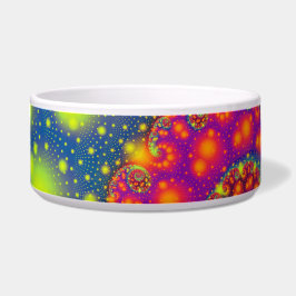 Psychedelic Spiral Neon Decorative Abstrakt Art Napf