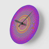 Psychedelic Spiral Pattern: Runde Wanduhr (Winkel)