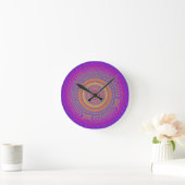 Psychedelic Spiral Pattern: Runde Wanduhr (Zuhause)