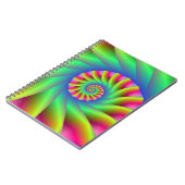 Psychedelic Spiral Steps Notebook Notizblock (Linke Seite)
