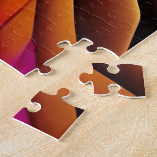 Psychedelic Spiral Woman Rainbow Energy Abstrakt Puzzle (Seite)