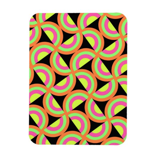 Psychedelic Squares Magnet (Vertikal)