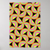Psychedelic Squares Poster (Vorne)