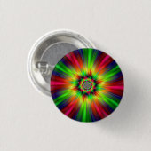 Psychedelic Star Burst Button (Vorne & Hinten)