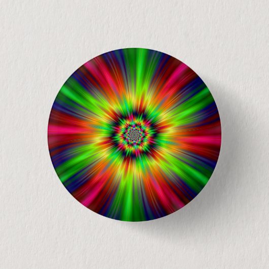 Psychedelic Star Burst Button (Vorderseite)