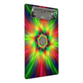 Psychedelic Star Burst Mini Klemmbrett (Schrägansicht)