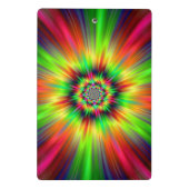 Psychedelic Star Burst Mini Klemmbrett (Rückseite)