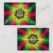 Psychedelic Star Burst Visitenkarte (Vorne/Hinten)