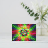 Psychedelic Star Burst Visitenkarte (Stehend Vorderseite)