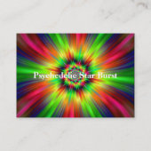 Psychedelic Star Burst Visitenkarte (Rückseite)