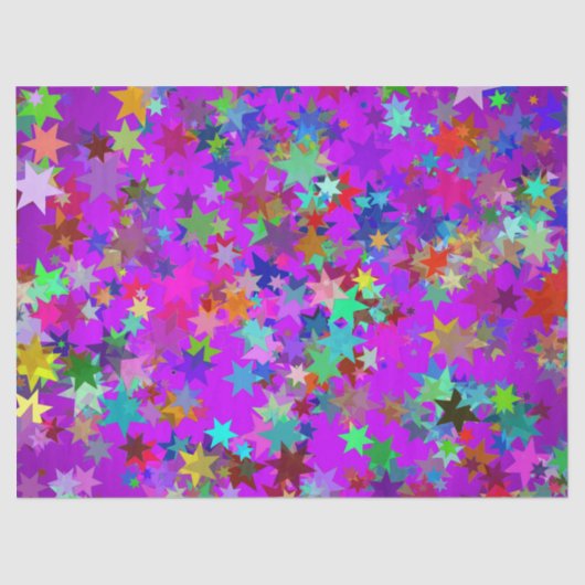 Psychedelic-Stars-Gewebepapier Seidenpapier (Vorderseite)