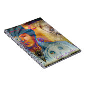 Psychedelic Steampunk-Notebook Notizblock (Rechte Seite)