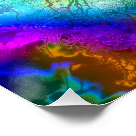 Psychedelic Storm Poster (Ecke)