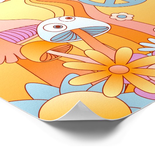 Psychedelic Summer Dream Poster (Ecke)