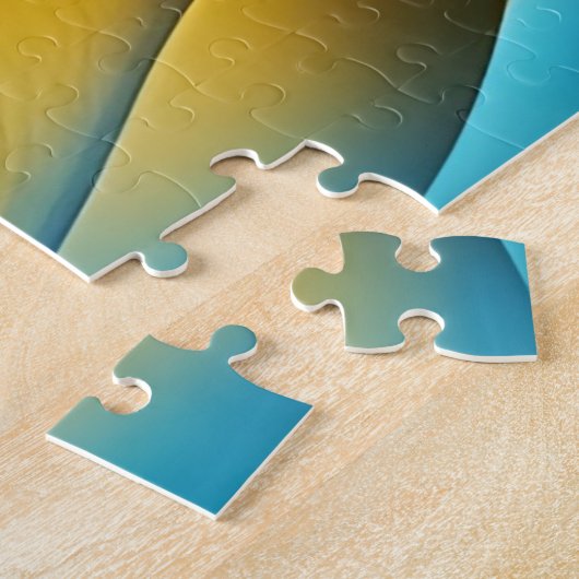 Psychedelic Sun Face Abstrakt Art Puzzle (Seite)