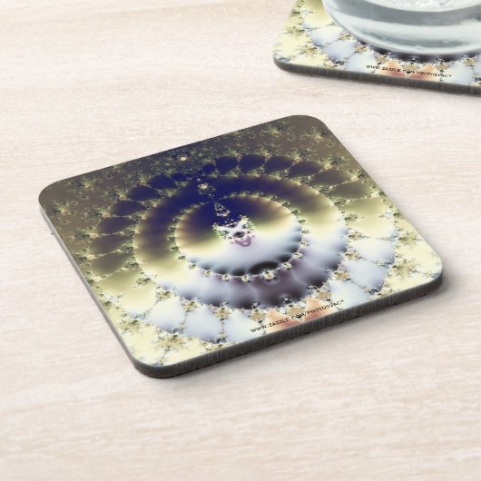 Psychedelic Sun Getränkeuntersetzer (Linke Seite)