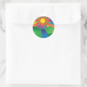 Psychedelic Sun Sticker (Tasche)