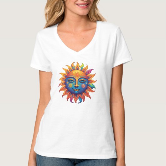 Psychedelic Sun T-Shirt (Vorderseite)