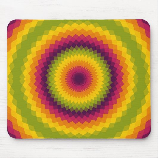 Psychedelic Sunburst Mousepad (Vorne)