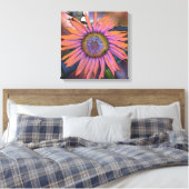 Psychedelic Sunflower Leinwanddruck (Insitu (Schlafzimmer))