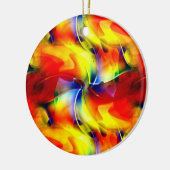 Psychedelic Sunrise Keramikornament (Links)