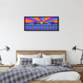 Psychedelic Sunrise Leinwanddruck (Insitu (Schlafzimmer))